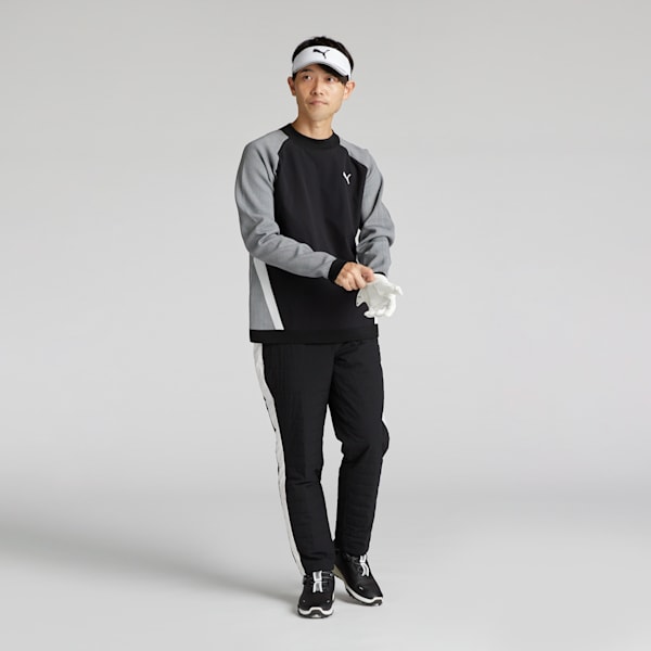 メンズ ゴルフ PF パフォーマンス リブ コンビ クルースウェット, PUMA Black, extralarge-JPN