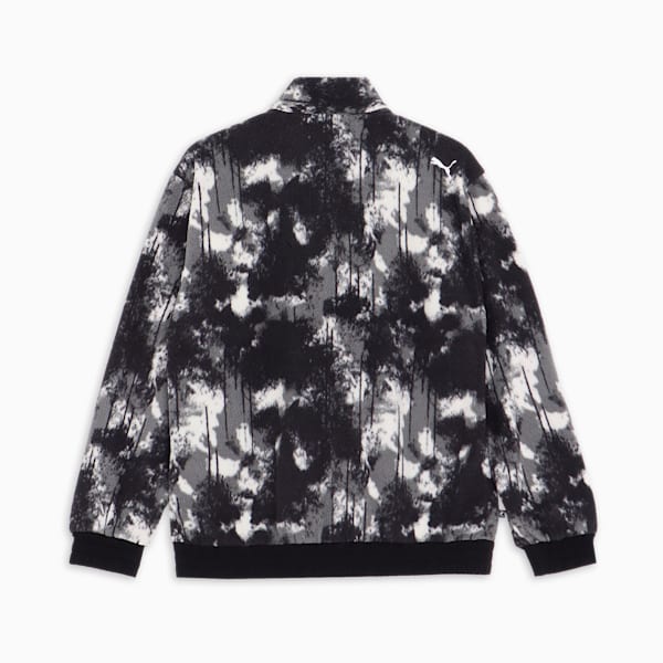 メンズ ゴルフ PC スプラッシュ プリント プルオーバー フリース ジャケット, PUMA Black, extralarge-JPN