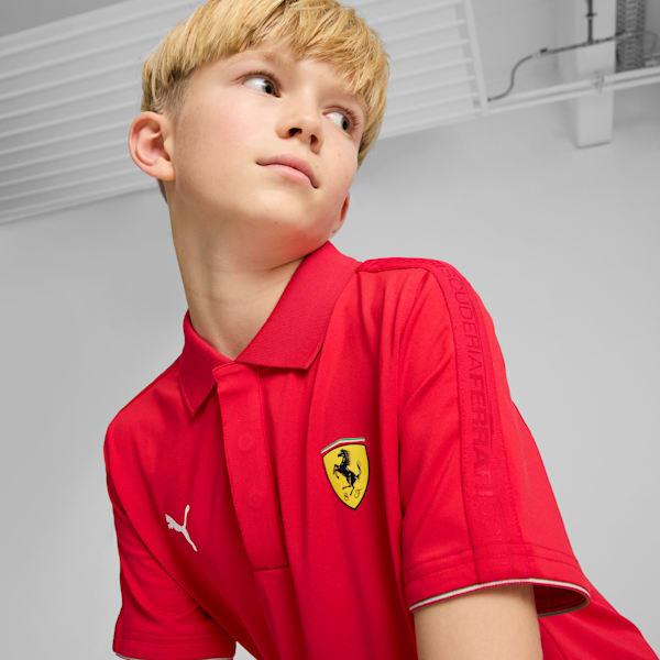 Ferrari Race Youth Motorsport Polo, Rosso Corsa, extralarge-IND