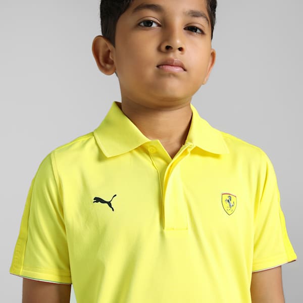 Ferrari Race Youth Motorsport Polo, Speed Yellow, extralarge-IND