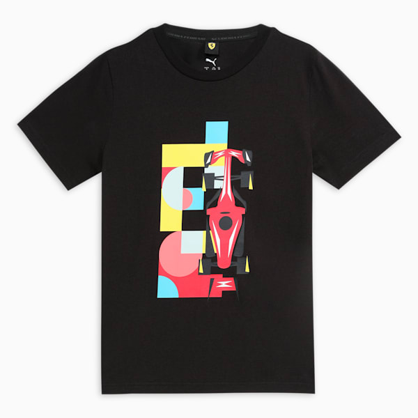 Scuderia Ferrari Race Graphic Motorsport Youth Tee, PUMA Black, extralarge-IND