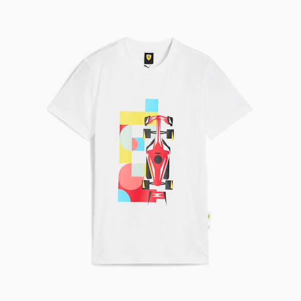 Scuderia Ferrari Race Big Kids' Graphic Tee, PUMA White, extralarge