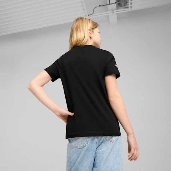 キッズ フェラーリ レース カラード ビッグ シールド 半袖 Tシャツ 128-164cm, PUMA Black, extralarge-JPN