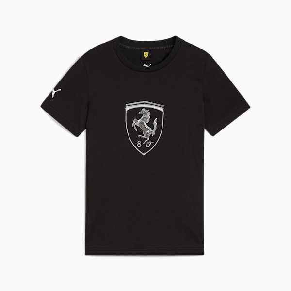 Playera Scuderia Ferrari HP Race Tonal Big Shield adolescentes, PUMA Black, extralarge