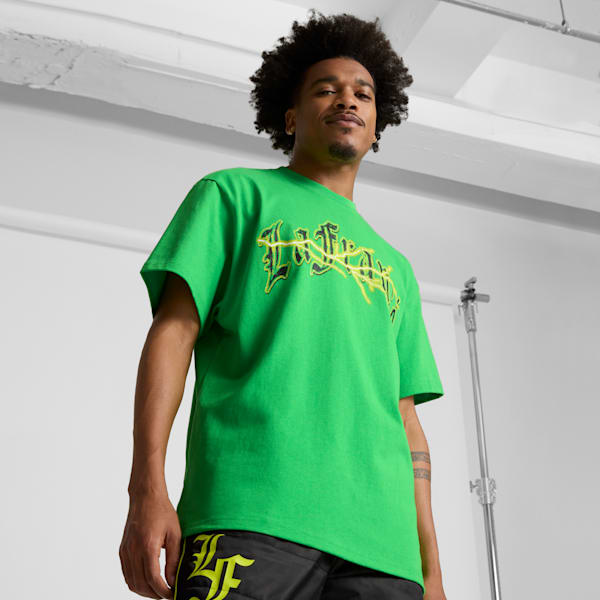 PUMA x LAMELO BALL LaFrancé Assist Men's Tee II, PUMA Green, extralarge