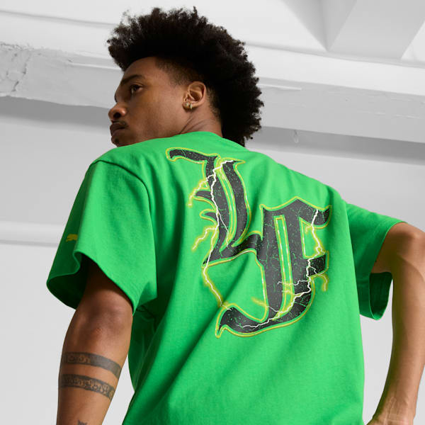 PUMA x LAMELO BALL LaFrancé Assist Men's Tee II, PUMA Green, extralarge