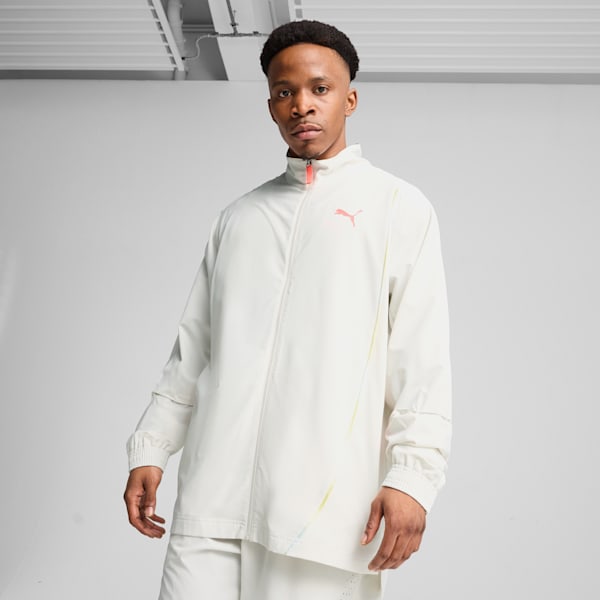 All Pro Men's Full Zip Relaxed Fit Basketball Jacket, Vapor Gray, extralarge-IND