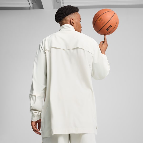 All Pro Men's Full Zip Relaxed Fit Basketball Jacket, Vapor Gray, extralarge-IND