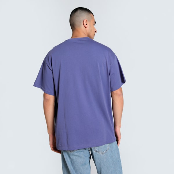 Lace Em Up Laced Up Oversized Basketball Tee, Blue Crystal, extralarge-IND