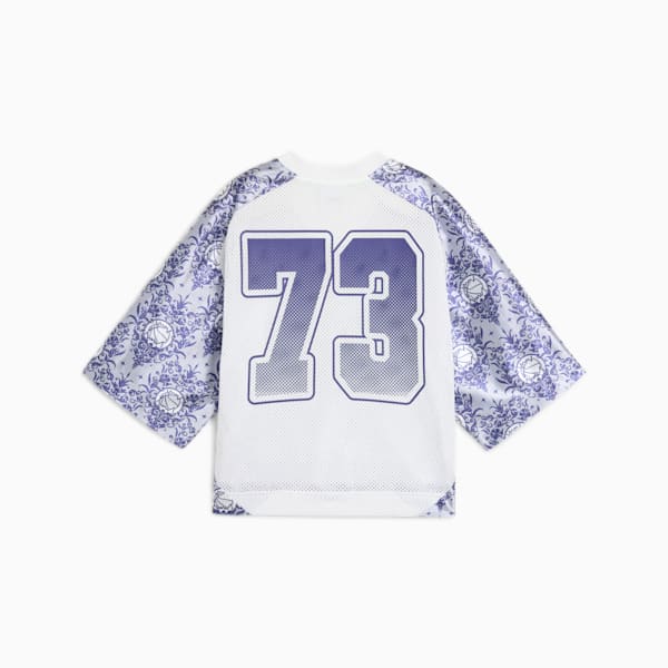 LACE EM UP Women's Crop Top, PUMA White-AOP, extralarge