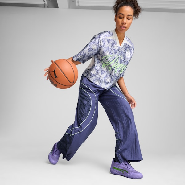 LACE EM UP Women's Crop Top, PUMA White-AOP, extralarge