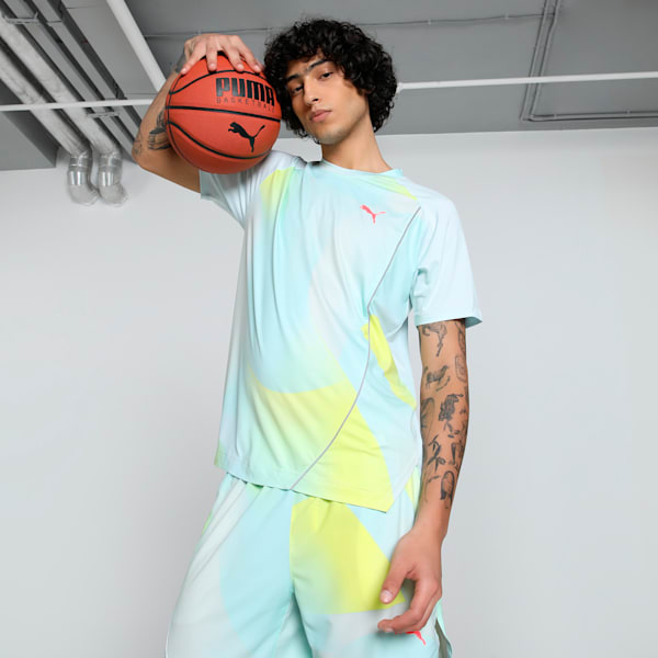 All Pro All-Over Print Men's Basketball Tee, Nitro Blue-AOP, extralarge-IND