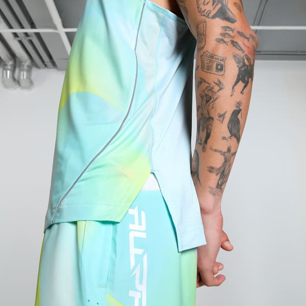 All Pro All-Over Print Men's Basketball Singlet, Nitro Blue-AOP, extralarge-IND