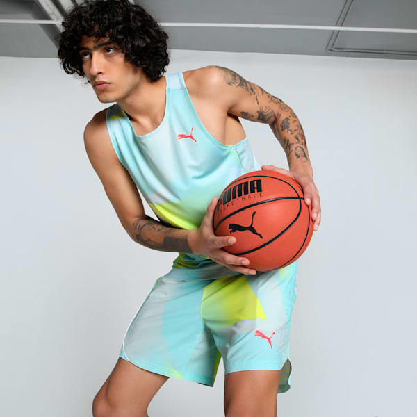 All Pro All-Over Print Men's Basketball Singlet, Nitro Blue-AOP, extralarge-IND