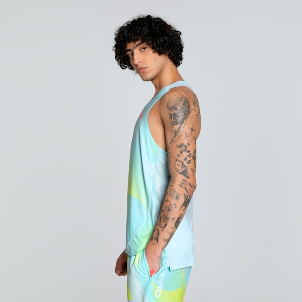 All Pro All-Over Print Men's Basketball Singlet, Nitro Blue-AOP, extralarge-IND