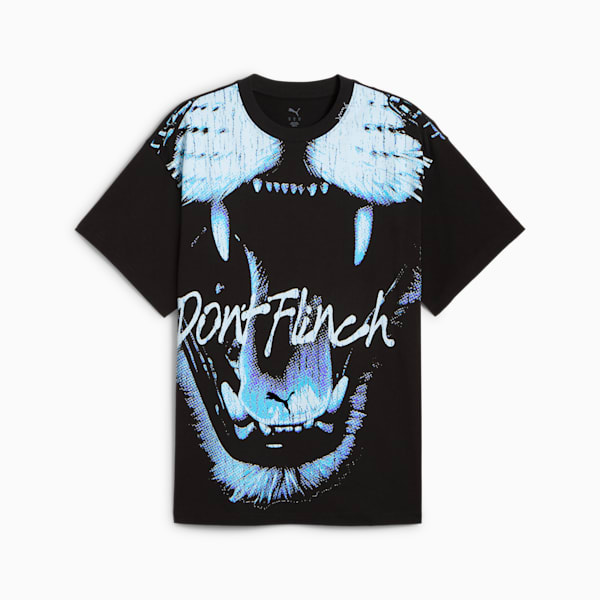Playera de básquet Roar para hombre, PUMA Black, extralarge