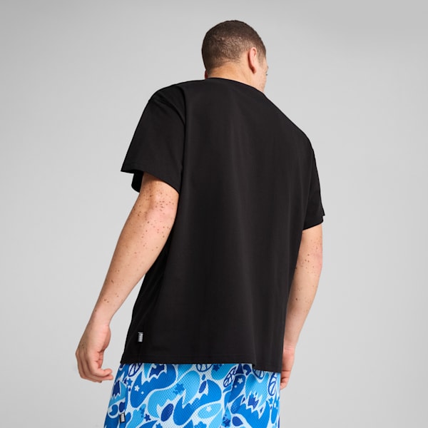 Roar Men's Basketball Tee, PUMA Black, extralarge