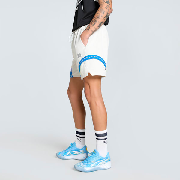 Dress Code Jawline Men's Relaxed Fit Basketball Shorts, Alpine Snow, extralarge-IND