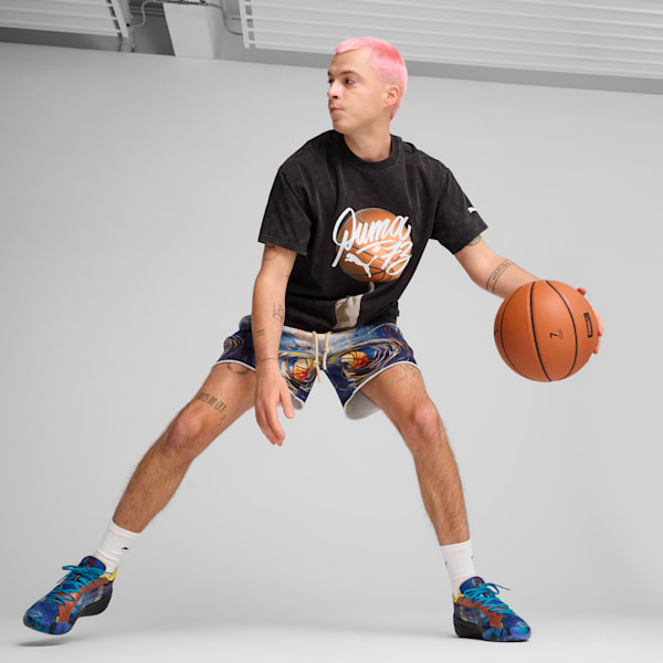 メンズ バスケットボール ディラン イクスビット 半袖 Tシャツ I, PUMA Black, extralarge-JPN