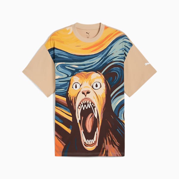 Dylan Exhibit Men's Basketball Tee, Light Sand, extralarge