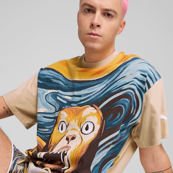 T-shirt de basketball Dylan Exhibit Homme, Light Sand, extralarge