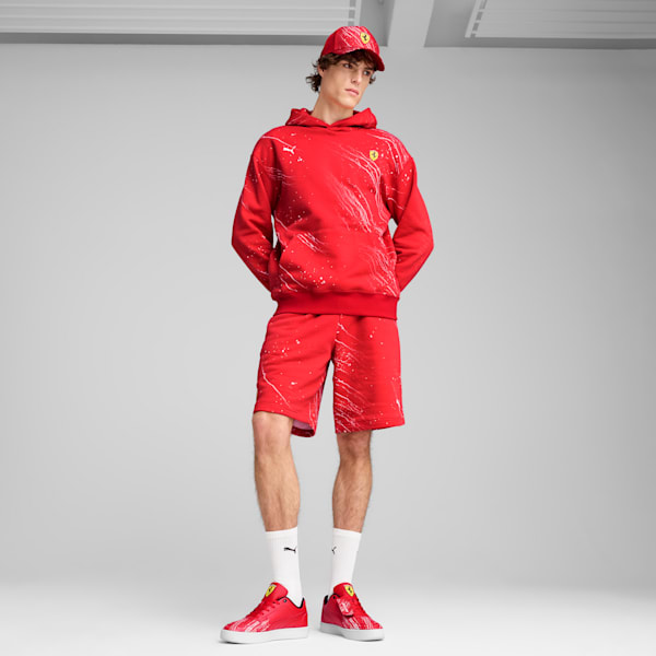 Scuderia Ferrari Race Colour Splash Motorsport Men's Hoodie, Rosso Corsa, extralarge-IND