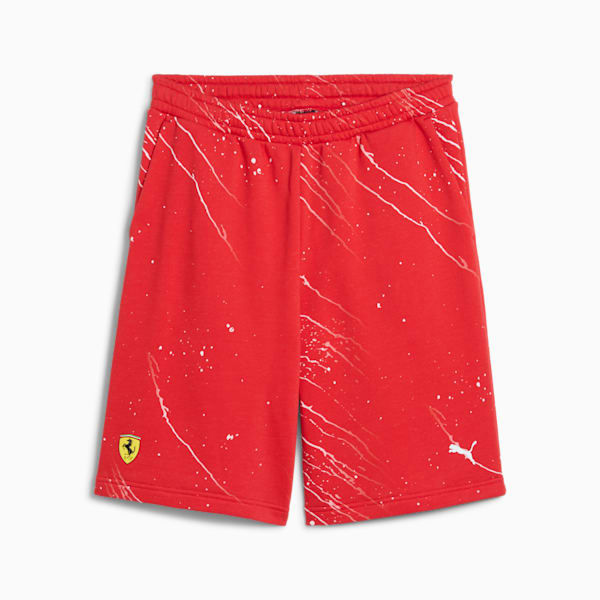 Scuderia Ferrari Race Colour Splash Motorsport Men's Shorts, Rosso Corsa, extralarge-IND