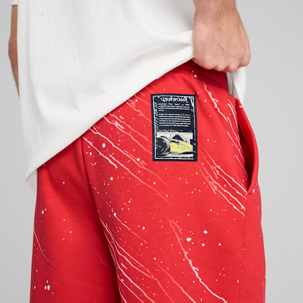 Scuderia Ferrari Race Colour Splash Motorsport Men's Shorts, Rosso Corsa, extralarge-IND