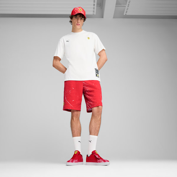 Scuderia Ferrari Race Colour Splash Motorsport Men's Shorts, Rosso Corsa, extralarge-IND