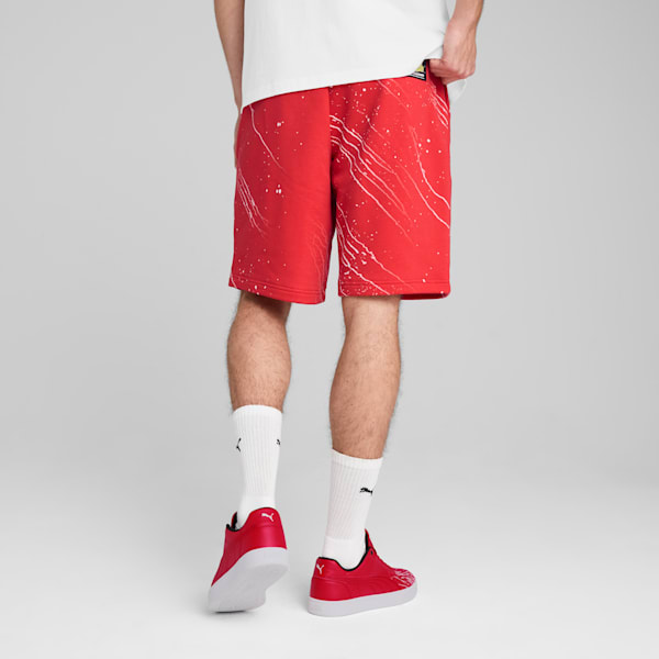Scuderia Ferrari Race Colour Splash Motorsport Men's Shorts, Rosso Corsa, extralarge-IND