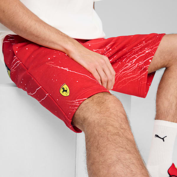Scuderia Ferrari Race Colour Splash Motorsport Men's Shorts, Rosso Corsa, extralarge-IND