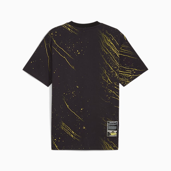 Scuderia Ferrari Race Color Splash All-over Print Motorsport Men's Tee, PUMA Black, extralarge-IND