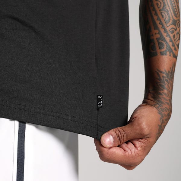 Jaws Core Men's Oversized Basketball Tee, PUMA Black, extralarge-IND