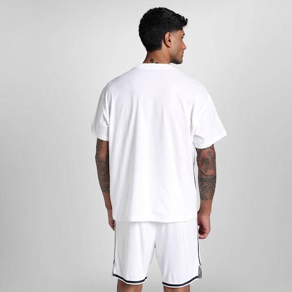 Jaws Core Men's Oversized Basketball Tee, PUMA White, extralarge-IND