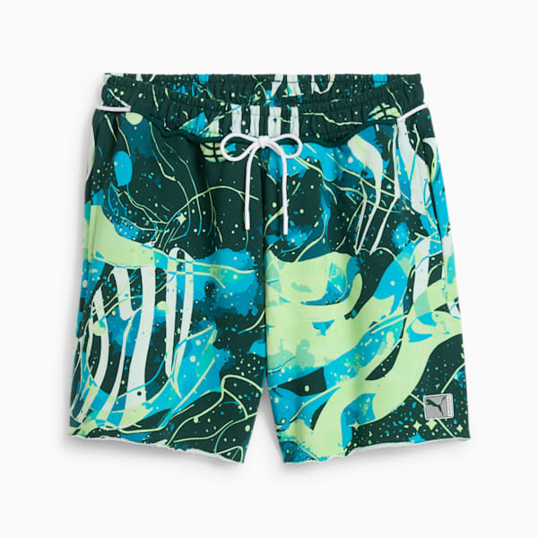 Hoop Dreamz Short II, Dark Myrtle-Spring Fern-AOP, extralarge