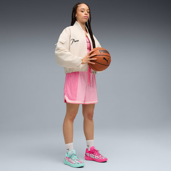 Stewie Timeless Women's Basketball Bomber Jacket, Alpine Snow, extralarge