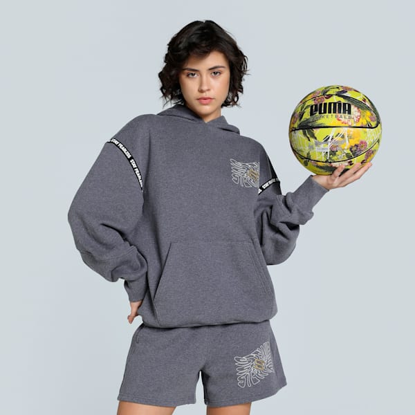 Stewie Limitless Women's Oversized Hoodie, Vapor Gray Heather, extralarge-IND
