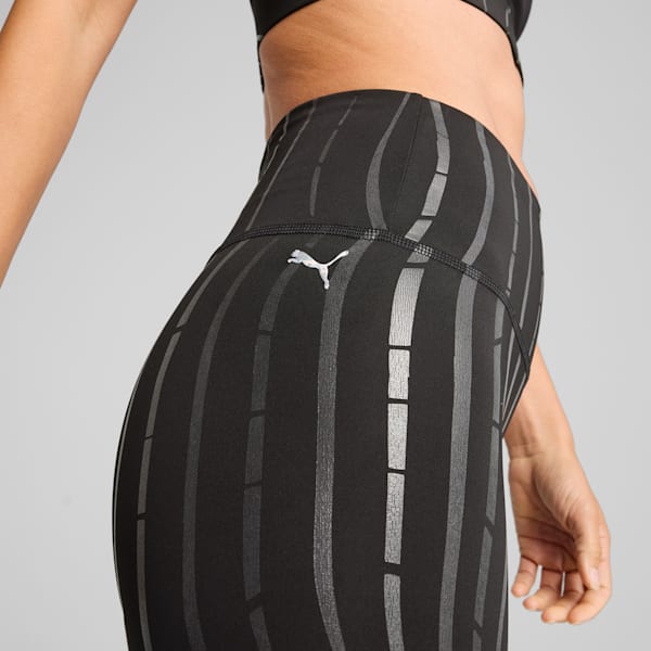 Leggings de básquetbol para mujer Stewie Prism, PUMA Black-AOP, extralarge