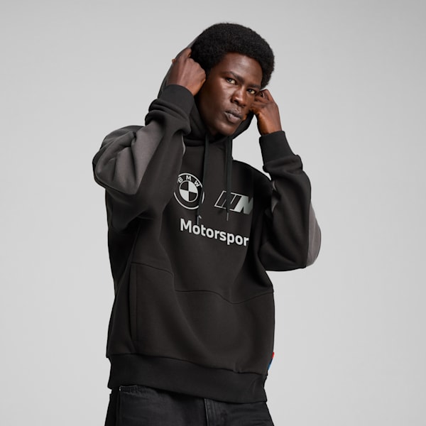 Sudadera con capucha para hombre BMW M Motorsport Lifestyle, PUMA Black, extralarge