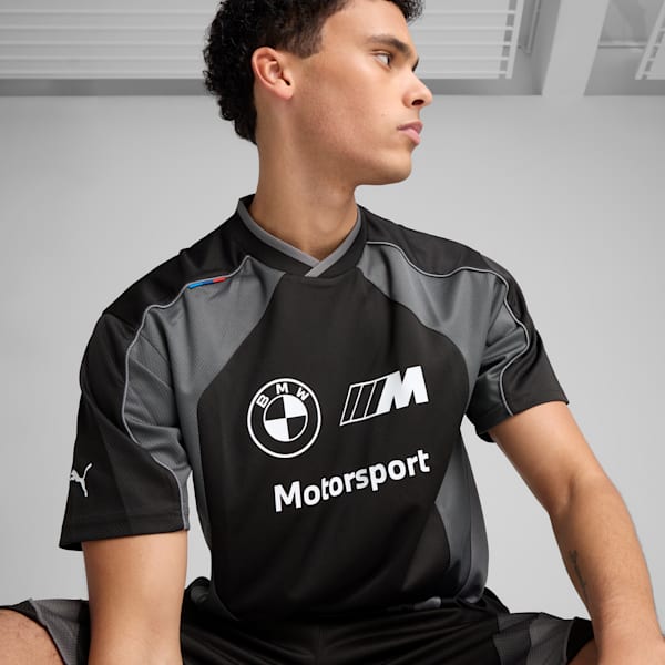 Camiseta de estilo de vida para hombre de BMW M Motorsport, PUMA Black, extralarge