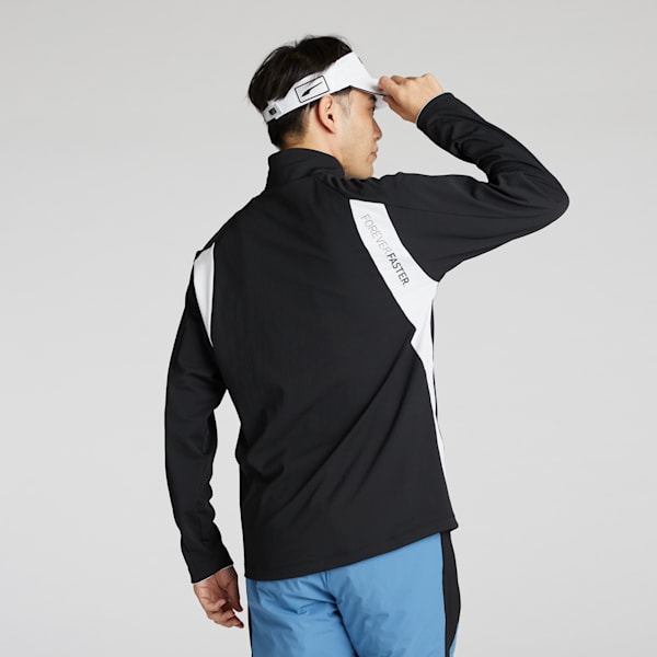 メンズ ゴルフ PF ピーチ スクラム ストレッチ サイド 長袖 シャツ, PUMA Black, extralarge-JPN
