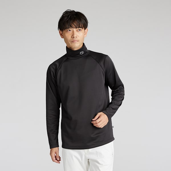 メンズ ゴルフ ストレッチグリッド フリース サークル キャット シャツ, PUMA Black, extralarge-JPN