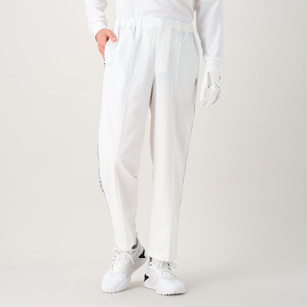 メンズ ゴルフ PC ストレッチ サイド ジャガード テープ パンツ, White Glow, extralarge-JPN