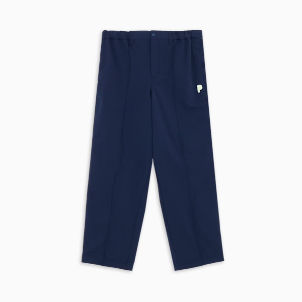 メンズ ゴルフ PC ストレッチ サイド ジャガード テープ パンツ, Deep Navy, extralarge-JPN