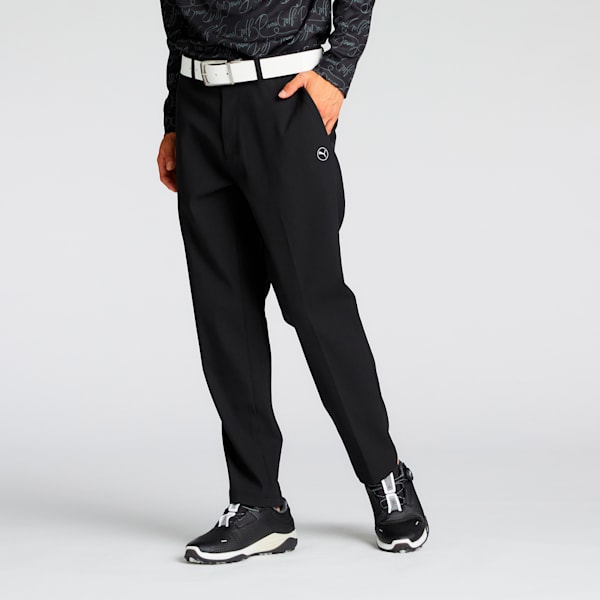 メンズ ゴルフ ストレッチ ダイアモンドリップ スリム テーパード パンツ, PUMA Black, extralarge-JPN