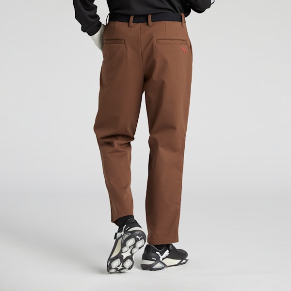 メンズ ゴルフ PC ストレッチ グリッド フリース ワイド パンツ, Espresso Brown, extralarge-JPN