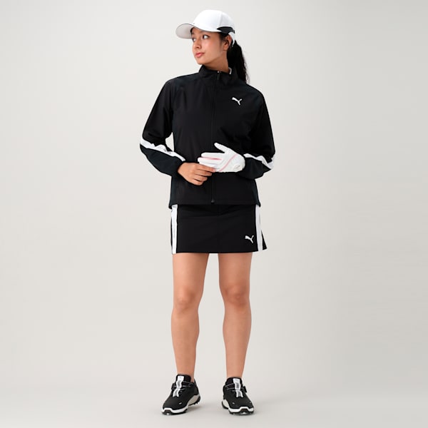 ウィメンズ ゴルフ PF W ストレッチ ウィンド ミックス フルジップ ジャケット, PUMA Black, extralarge-JPN