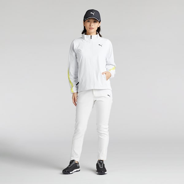ウィメンズ ゴルフ PF W ストレッチ ウィンド ミックス フルジップ ジャケット, White Glow, extralarge-JPN