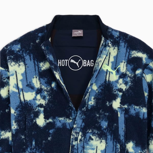 ウィメンズ ゴルフ PC W プリント フリース ボンバー ジャケット, Deep Navy, extralarge-JPN