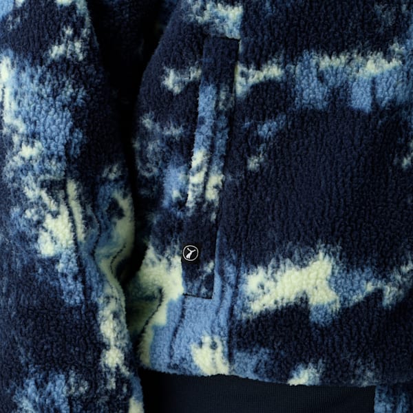 ウィメンズ ゴルフ PC W プリント フリース ボンバー ジャケット, Deep Navy, extralarge-JPN